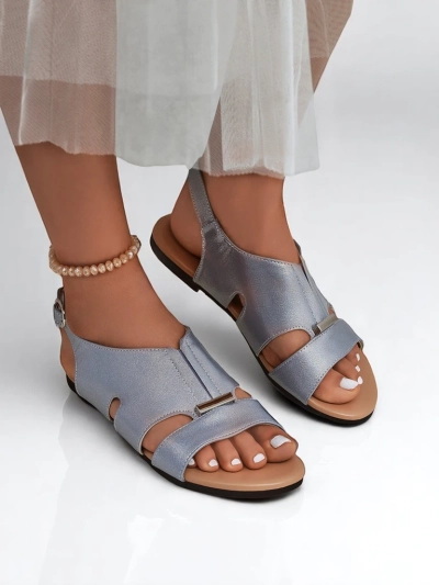 Royalfashion Damen Sandalen mit flacher Sohle Solea Comfort