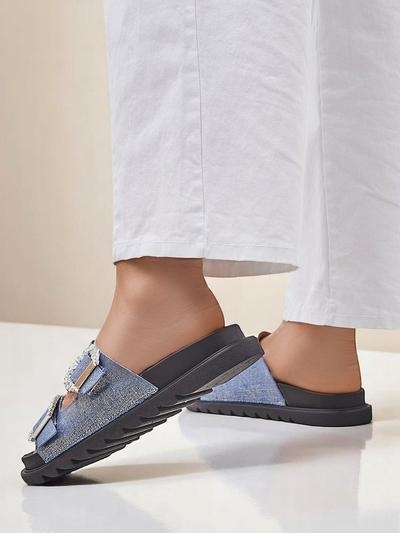 Royalfashion Damen-Slides mit Schnallen Mrs Aurora