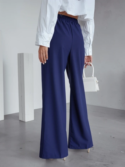 Royalfashion Weite Damenhose mit Bügelfalte