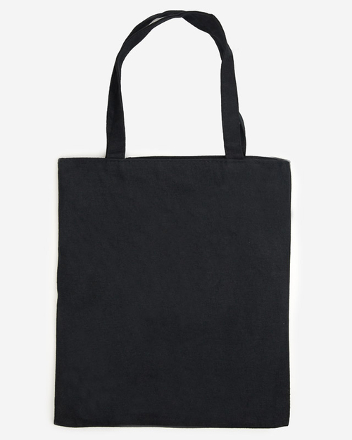 Чорна тканинна сумка з написом - Аксесуари