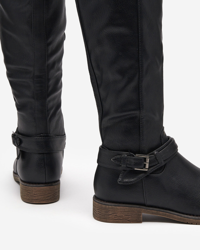 Жіночі чорні утеплені чоботи Radolia - Взуття