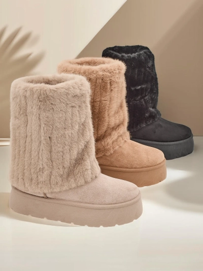 Royalfashion Damen Schneestiefel Rinemo