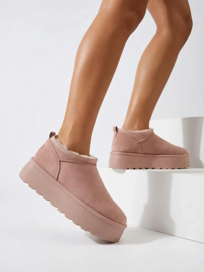 Royalfashion Damen Kurzstiefel a'la Schneestiefel Ozozi