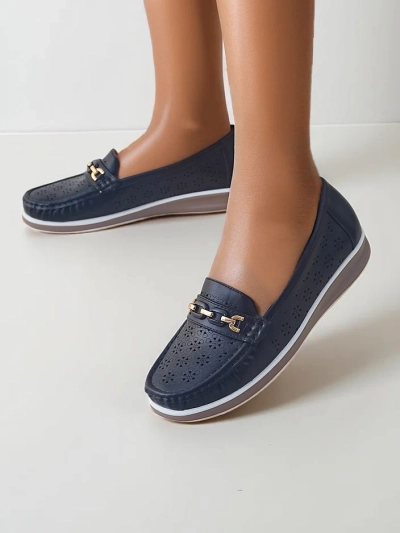 Royalfashion Damen perforierte Mokassins Cerro