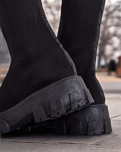 Royalfashion Damen Slip-On Stiefel Ohorro