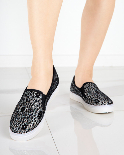 Schwarze Damen-Slipper Bifana - Schuhe