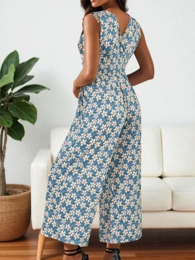 Royalfashion Women's long print jumpsuit