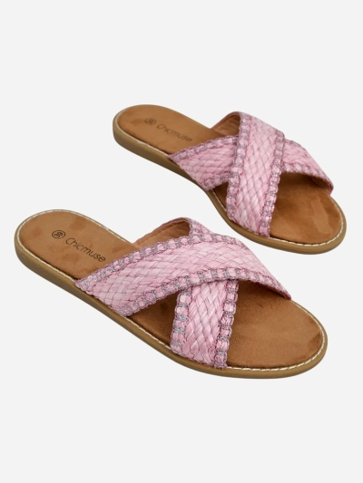 Royalfashion Damen Sandalen mit geflochtenen Riemen Bornes