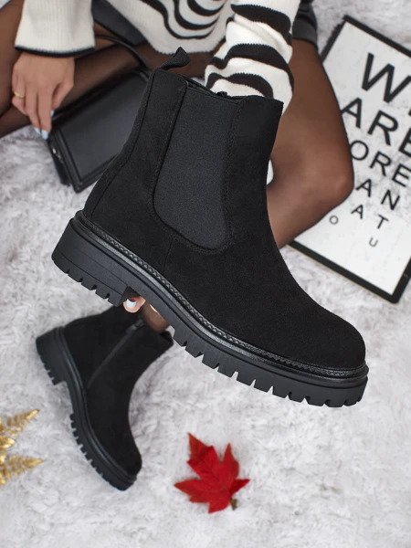 Damen Stiefeletten im Chelsea-Stil aus Öko-Wildleder Zarelle