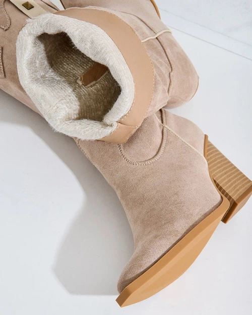 Royalfashion Жіночі ковбойські чоботи на підборах Kowib