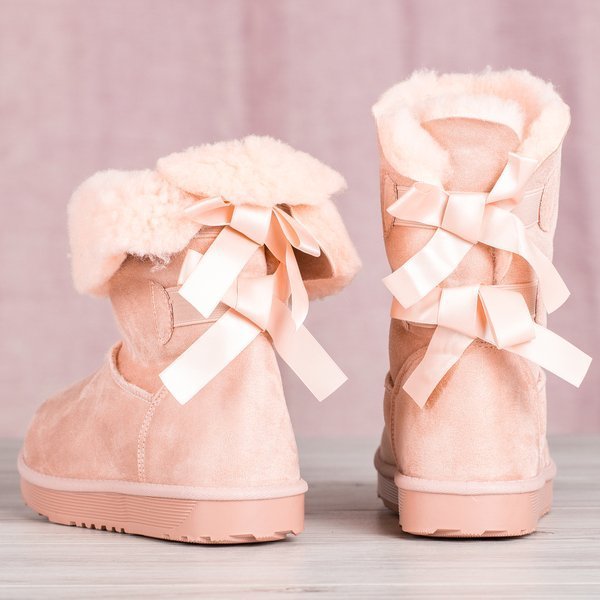 Rosa Schneeschuhe mit Schleifen Kylie - Footwear