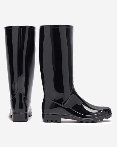 Чорні жіночі веллінгтони до коліна Viopo- Footwear