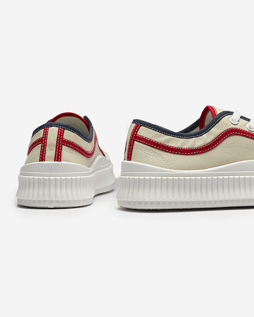 Жіночі кросівки на суцільній підошві бежевого кольору Dessica - Взуття