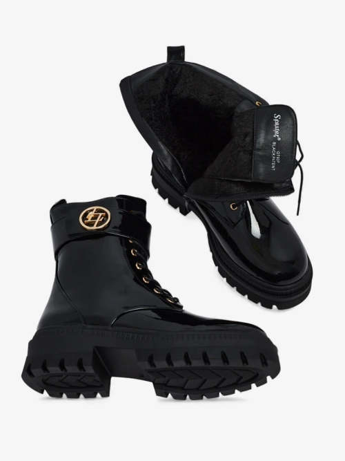 Лаковані Жіночі Ботильйони з еко-шкіри Eulin