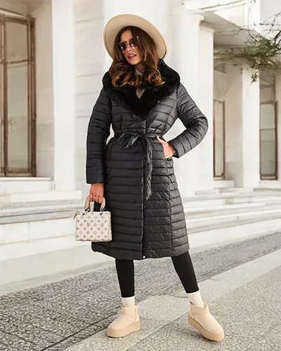 Royalfashion Langer Damenmantel