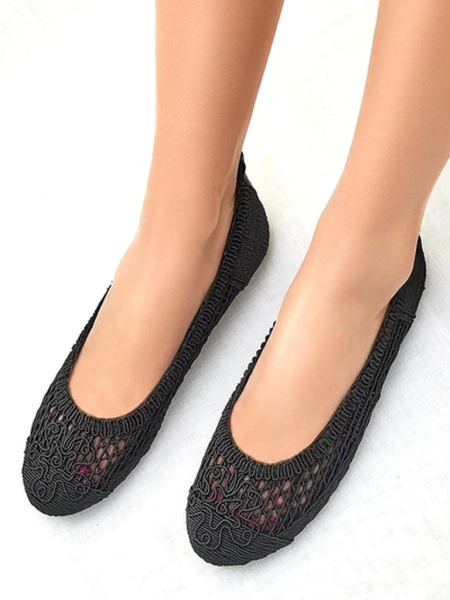 Royalfashion Damen perforierte Ballerinas Annete