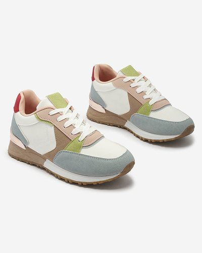 Sportliche Damen-Sneaker in Weiß und Blau Runan - Footwear