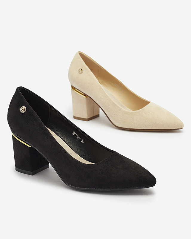 Beige Damen Pumps auf einem Pfosten Nanly- Footwear