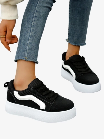 Royalfashion Damen Plattform Sport Sneakers Ensis