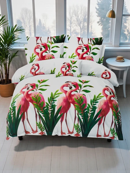 Royalfashion Gemusterte Bettwäsche 160x200 4-TEILIGES Set