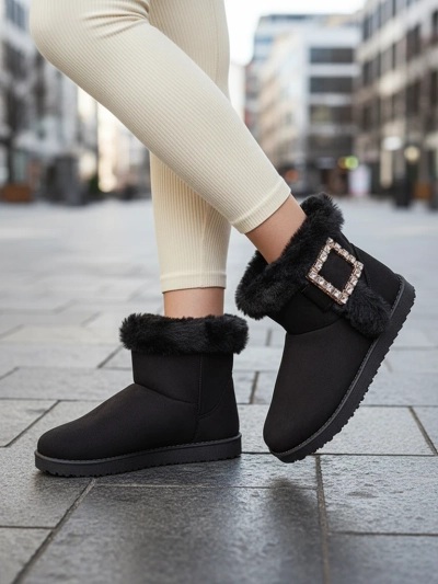 Royalfashion Damenstiefel a'la Schneestiefel mit Ornament Galaes