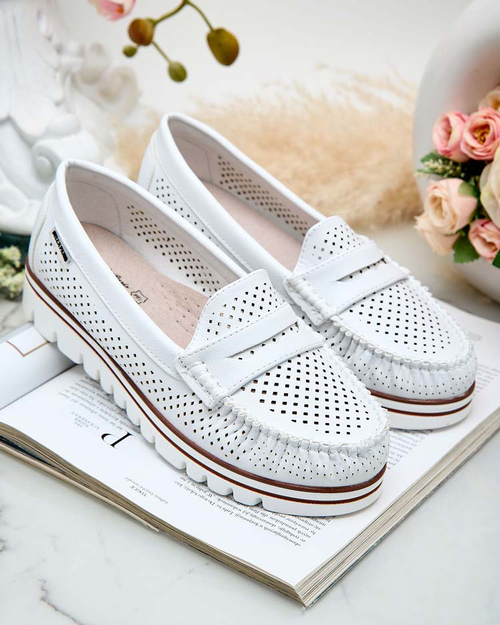 Royalfashion Ажурні жіночі мокасини Leteller