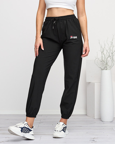 Schwarze Sporthose für Damen - Kleidung