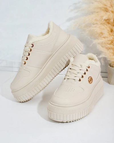 Royalfashion Warme Damen-Sneakers mit Fell Rozit