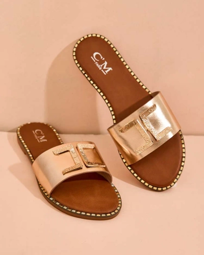 Royalfashion Damen Solof flache Sohle Flip-Flops