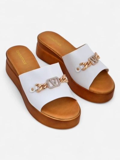Royalfashion Damensandalen mit Keilabsatz Dalimma