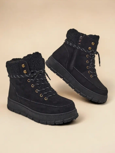Royalfashion Damen Winterstiefel Bomion