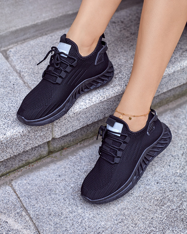 Royalfashion Damen Stoff Sportschuhe in schwarz Ltoti