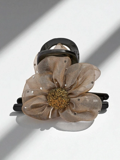 Royalfashion Haarspange mit Tüllblume und Glitzermitte