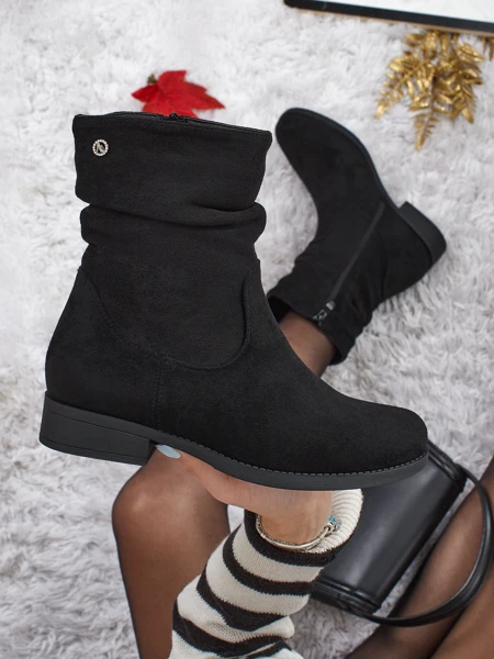 Höhere Damenstiefeletten Norvia aus Öko-Wildleder