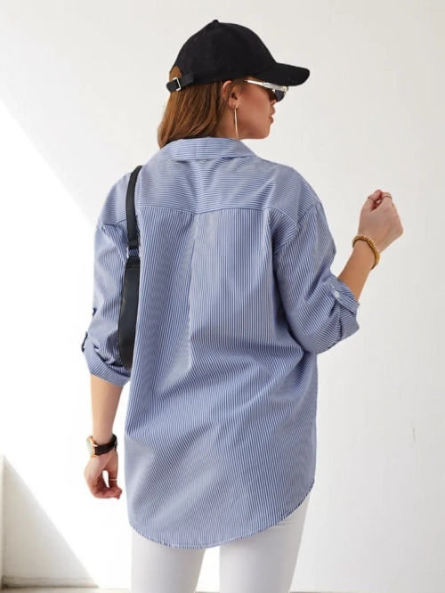 Royalfashion Жіноча смужкова сорочка