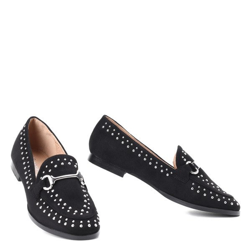 Czarne mokasyny- Obuwie