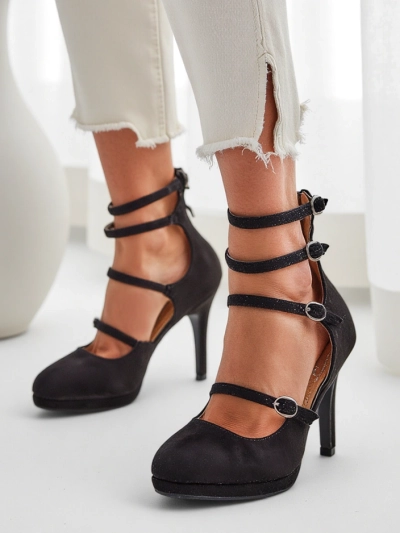 Royalfashion Damen Stiletto-Absätze mit Riemen Celose