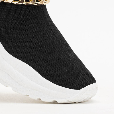 OUTLET Hohe schwarze Greqo Damen Sportschuhe - Schuhe