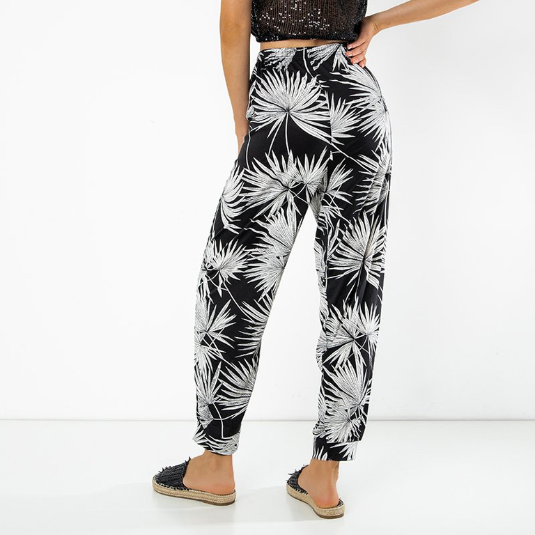 Gemusterte Damen-Stoffhose PLUS GRÖSSE - Kleidung