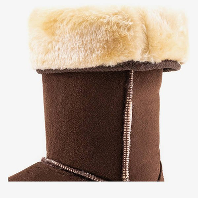 Brown Shaean braune Damen warme Schneeschuhe - Schuhe