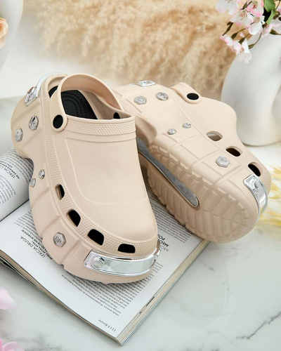 Royalfashion Damen-Gummi-Flip-Flops mit Verzierungen Kiroo