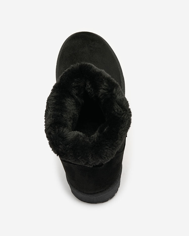 Royalfashion Schwarze Stiefel a'la Schneestiefel für Damen Nerlea