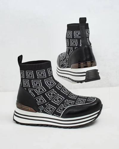 Royalfashion Damen Sportliche High Sneakers Lori