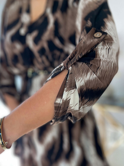 Royalfashion Damen lange Tunika in Übergröße mit Tiermuster