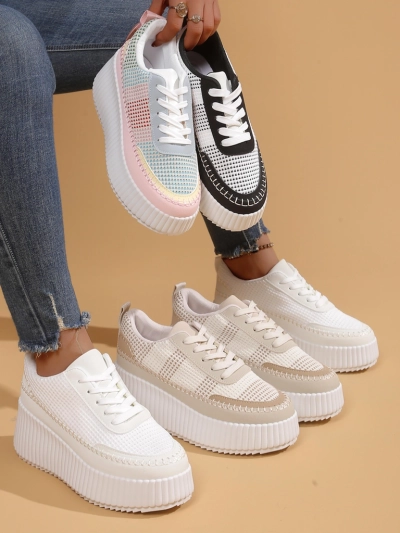 Royalfashion Damen Plattform Sneaker Siserra