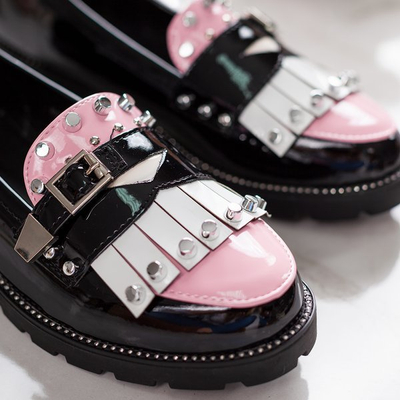 Schwarze Mokassins mit Gwadalaha-Ornamenten - Schuhe