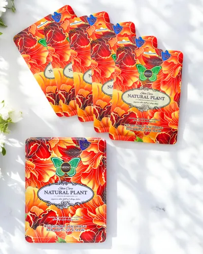 Natürliche Pflanze - Serum-Set mit Ceramiden und Kamillengesichtsmaske 6g+36g x 10 Stück