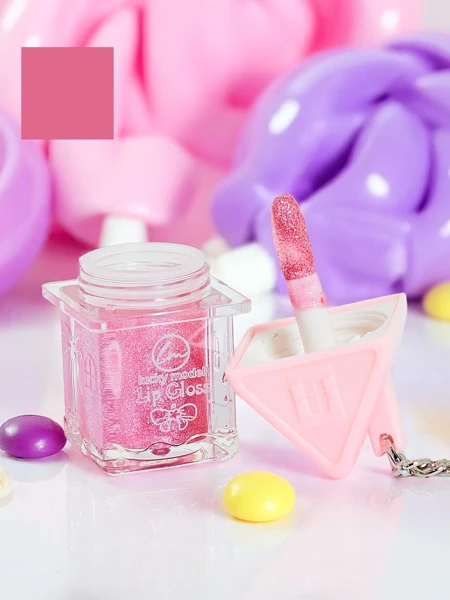 Lipgloss mit Glitzer, Farbe Pink