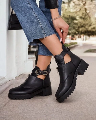 Royalfashion Damenstiefeletten im Worker-Stil Komowi