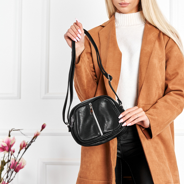 Schwarze kleine Umhängetasche für Damen - Accessoires